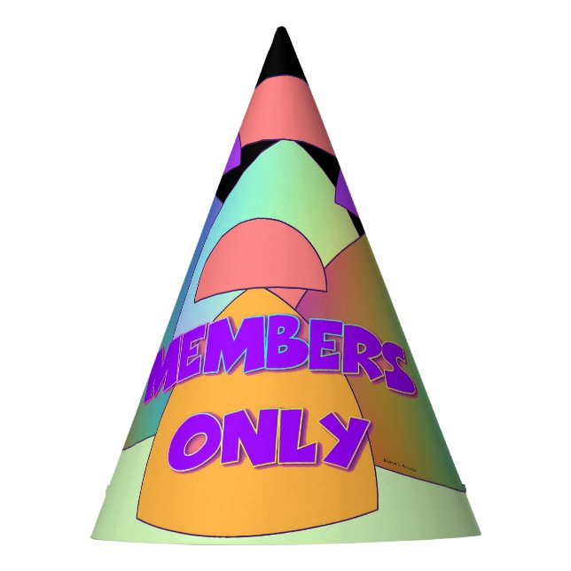 Members Only  Party Hat (Front)