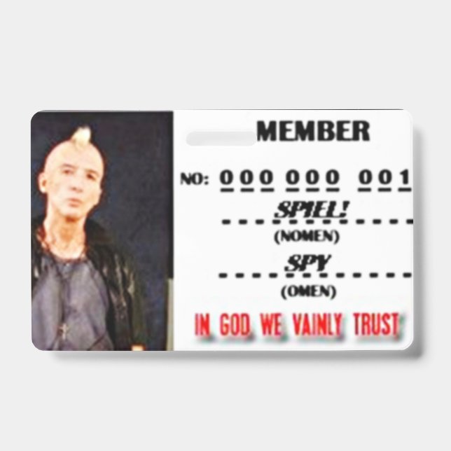 MEMBERSHIP BADGE (Front)