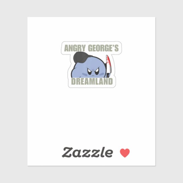 Meme Angry George's Dreamland Sticker (Sheet)