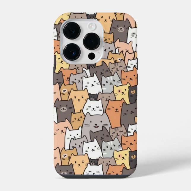 Meme cat iphone case (Back)