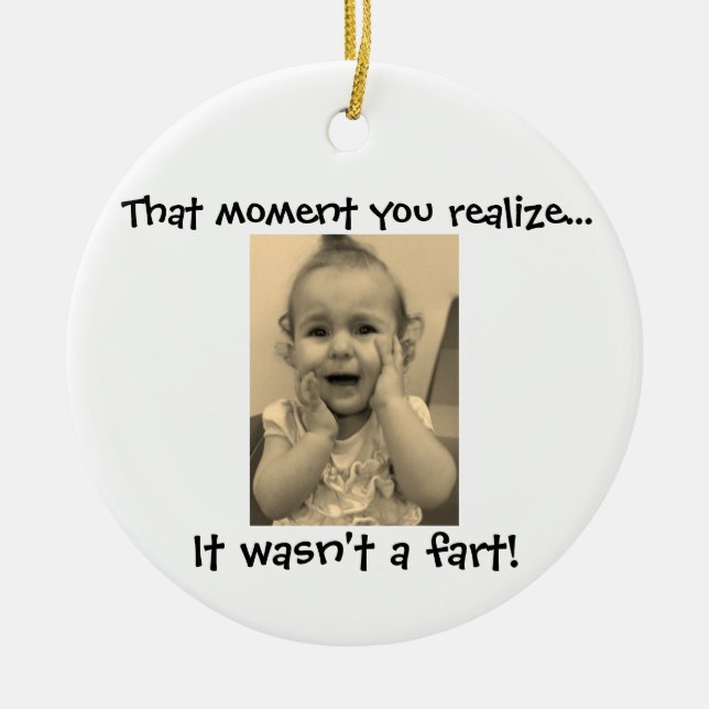 Meme Ceramic Ornament (Front)