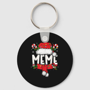 Meme Christmas Pajama Santa Claus Family Matching Keychain