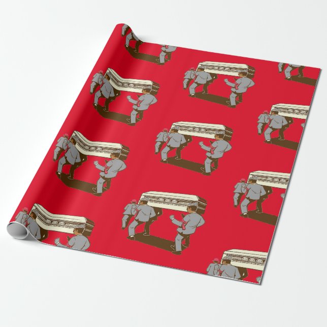 Meme coffin dance wrapping paper (Unrolled)