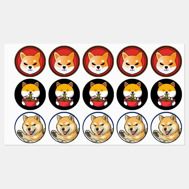 meme crypto stickers,meme trading labels (Sheet)