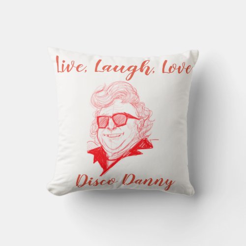 meme Danny Devito Disco Red sketch Funny Throw Pillow