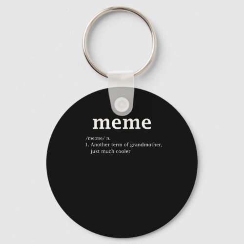 Meme Definition Funny Grandma Mother Day Women Keychain