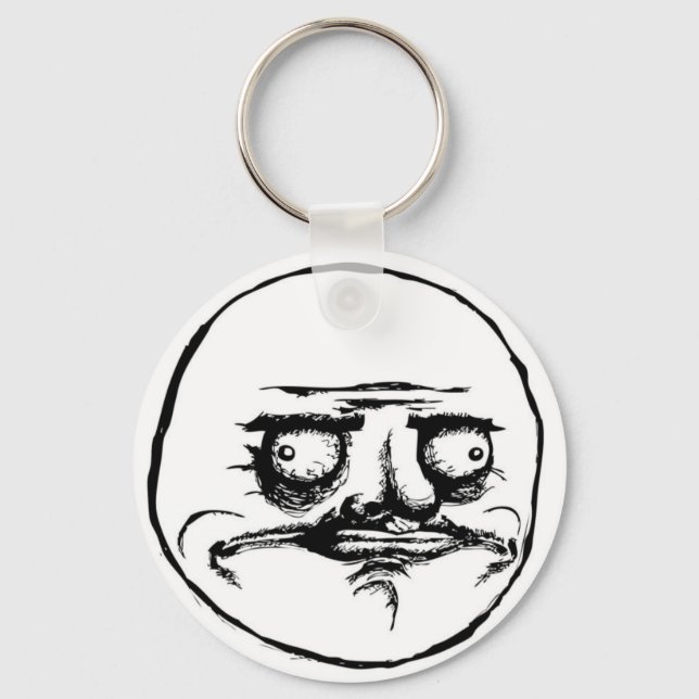Meme Face Keychain (Front)
