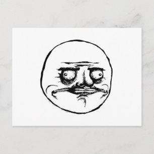 Meme Face Postcard