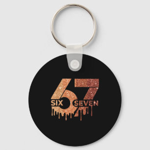 Meme Funny 6 7 Six Seven Black History Month Men W Keychain