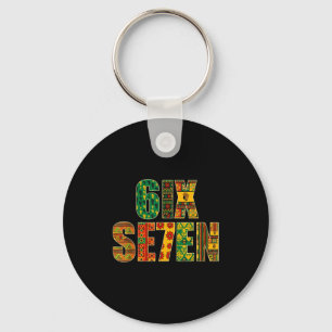 Meme Funny 6 7 Six Seven Black History Month Men W Keychain