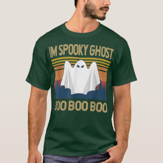 Meme Halloween Cute Retro Spooky Ghost Boo Boo Boo T-Shirt