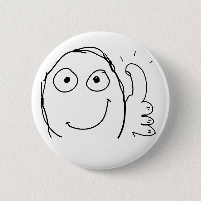 Meme happy thumbs up button (Front)