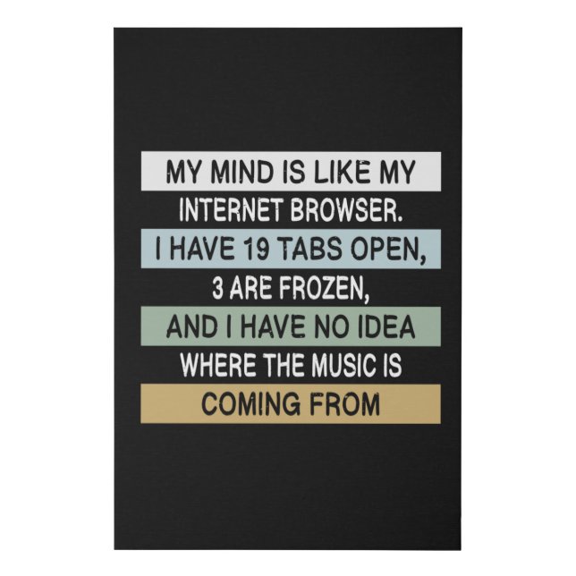 Meme Memes Humor Work Joke Cool Funny Gift Idea Faux Canvas Print (Front)