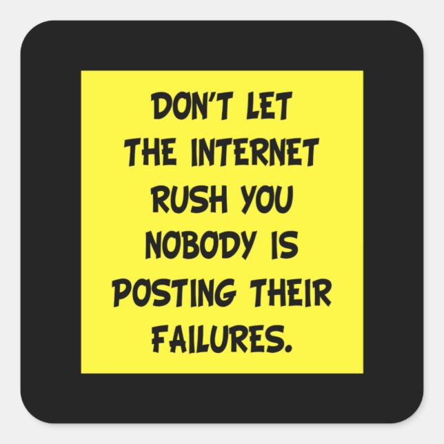 Meme Memes Work Humor Joke Cool Funny Gift Idea Square Sticker (Front)
