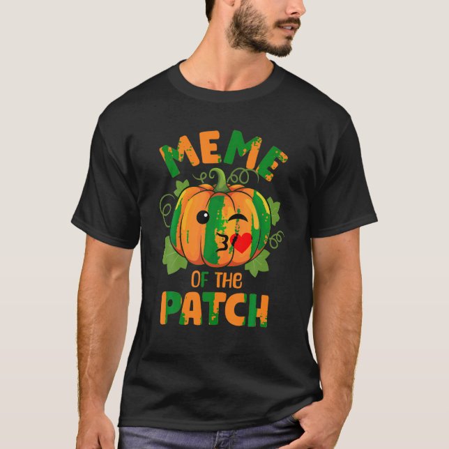 Meme of the Patch Funny Pumpkin Family Group Match T-Shirt (Front)