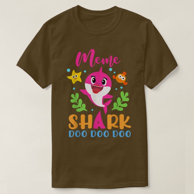 Meme Shark  Meme Shark Lover Family Mothers Day  T-Shirt (Design Front)