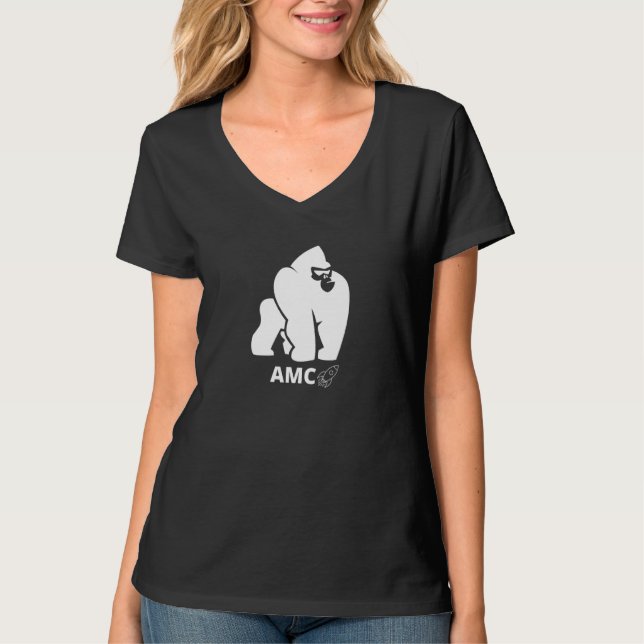 Meme Stock - Amc - To The Moon - Short Squeeze - G T-Shirt (Front)