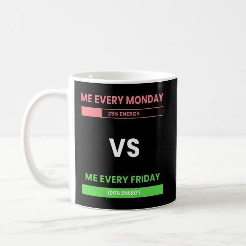 Meme Work School Every Monday And Friday Energy De Coffee Mug