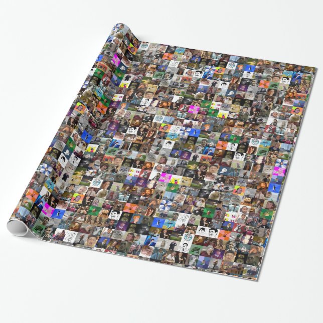 Meme Wrapping Paper- Color Paper (Unrolled)