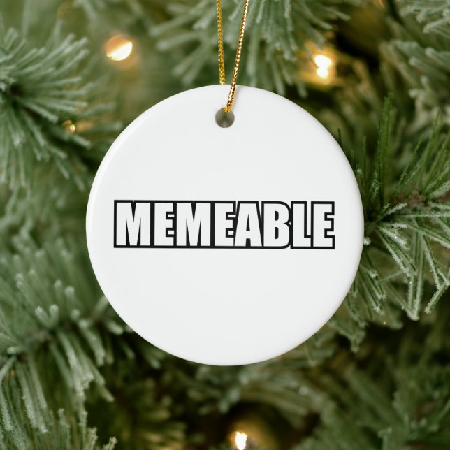 MEMEABLE CERAMIC ORNAMENT (Tree)