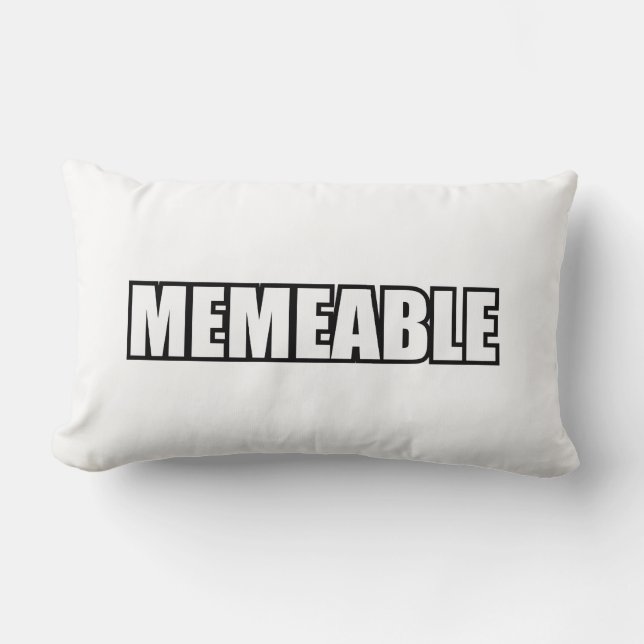 MEMEABLE LUMBAR PILLOW (Front)