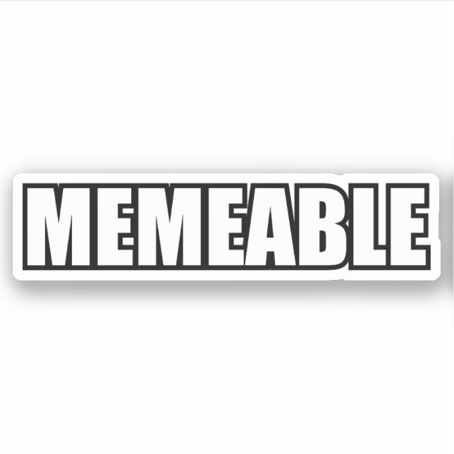 MEMEABLE STICKER (Front)