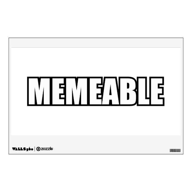 MEMEABLE WALL DECAL (Front)