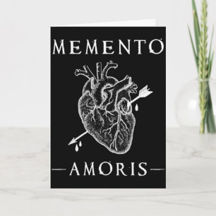 Memento Amoris. Bleeding Heart &amp; Arrow Gothic  Card