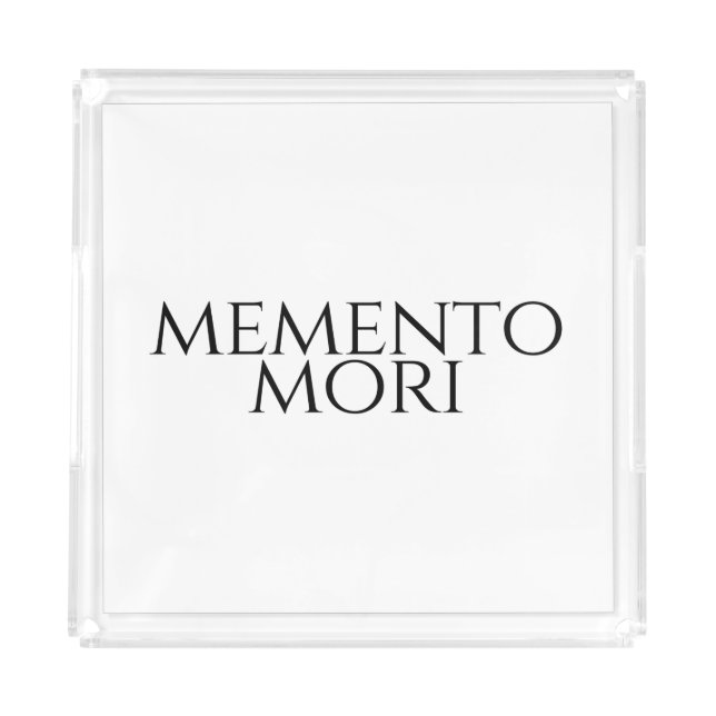Memento Mori Acrylic Tray (Front)