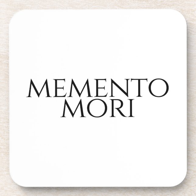 Memento Mori Beverage Coaster (Front)