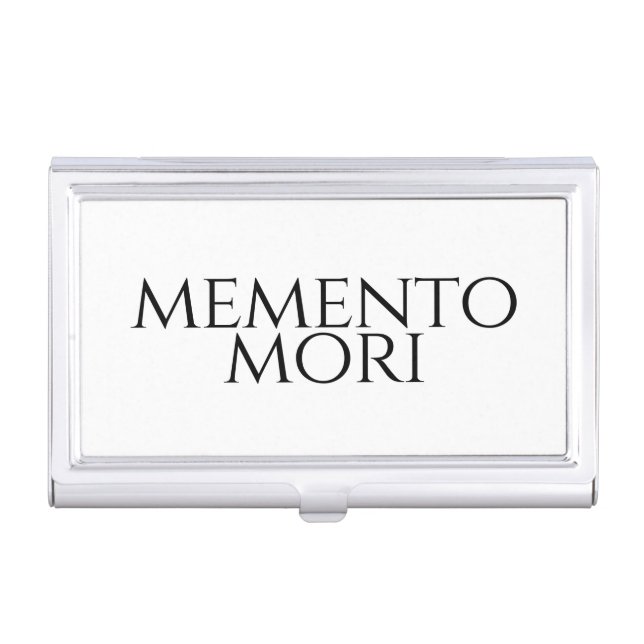 Memento Mori Business Card Case (Front)