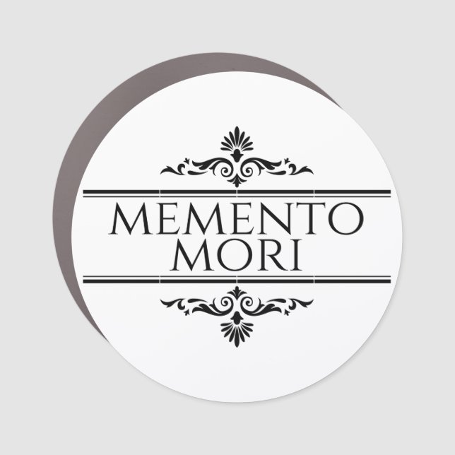 Memento Mori Car Magnet (Front)