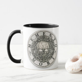 Memento Mori Carpe Diem Silver Round Mug