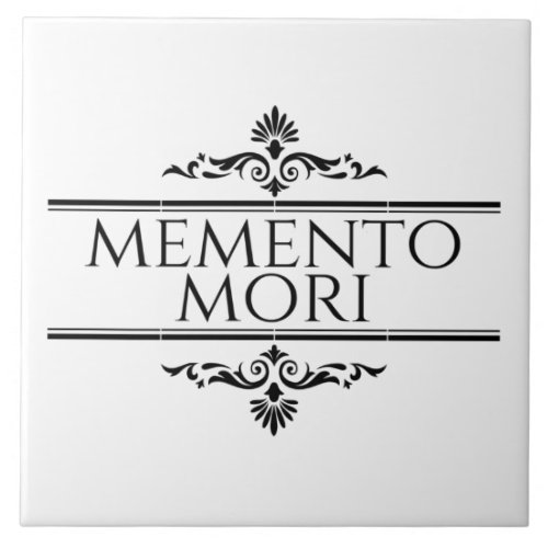 Memento Mori Ceramic Tile