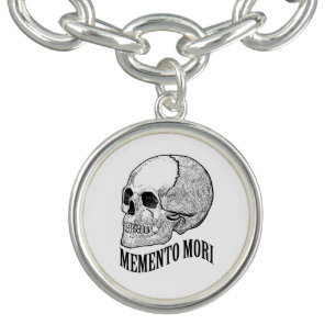 Memento mori charm bracelet