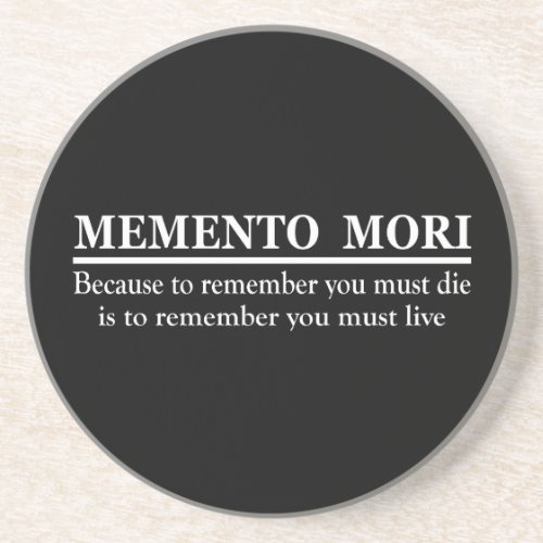 memento mori coaster