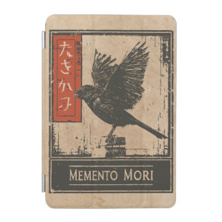 Memento Mori Crow Art | Wabi Sabi Stoic Design iPad Mini Cover