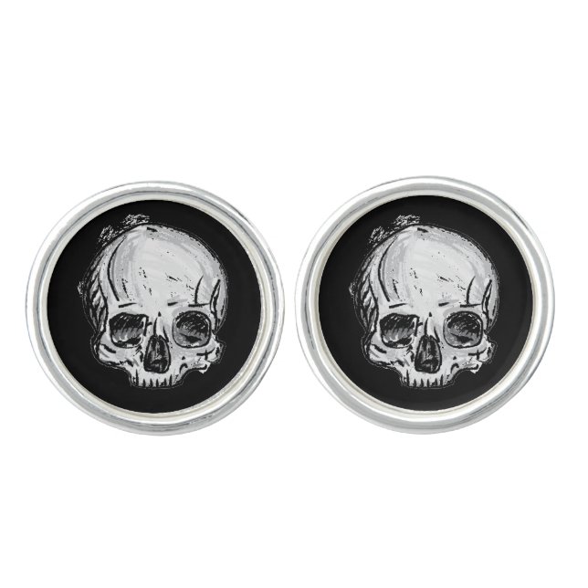 Memento Mori Cufflinks (Front)