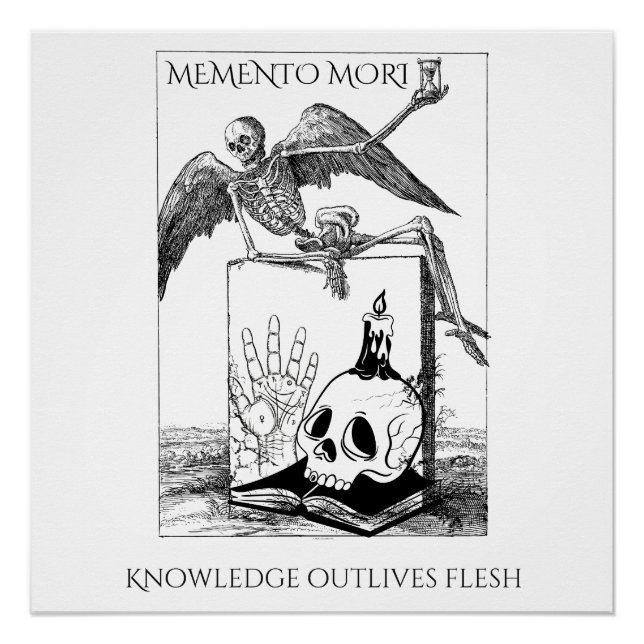 memento mori dark academia poster (Front)