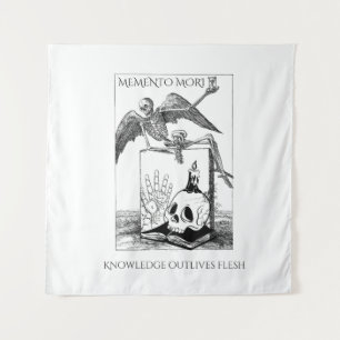 memento mori dark academia tapestry