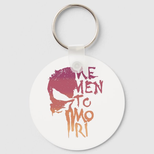 Memento Mori design Keychain (Front)