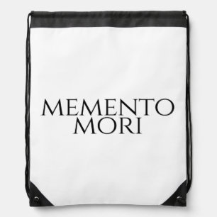 Memento Mori Drawstring Bag