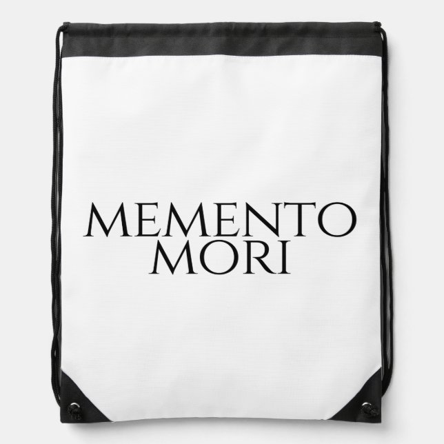 Memento Mori Drawstring Bag (Front)