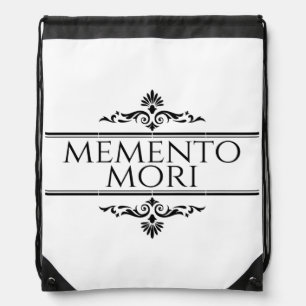 Memento Mori Drawstring Bag