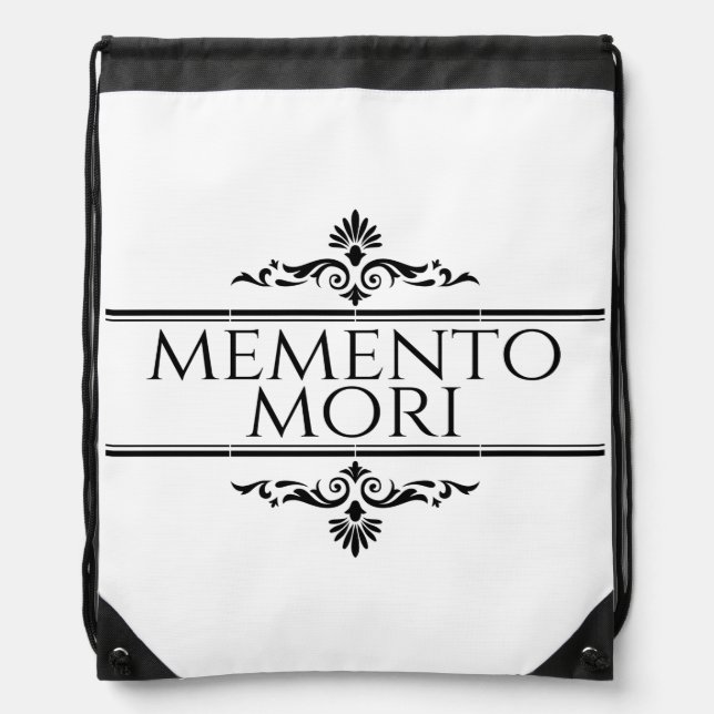 Memento Mori Drawstring Bag (Front)