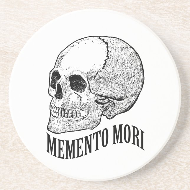 Memento mori drink coaster (Front)