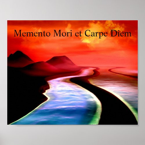 Memento Mori et Carpe Diem Scifi Poster