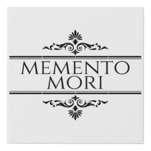 Memento Mori Faux Canvas Print