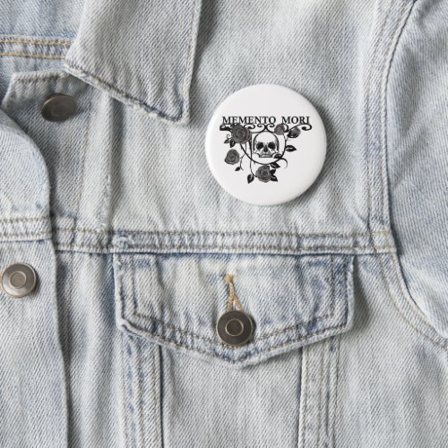 memento mori flower button