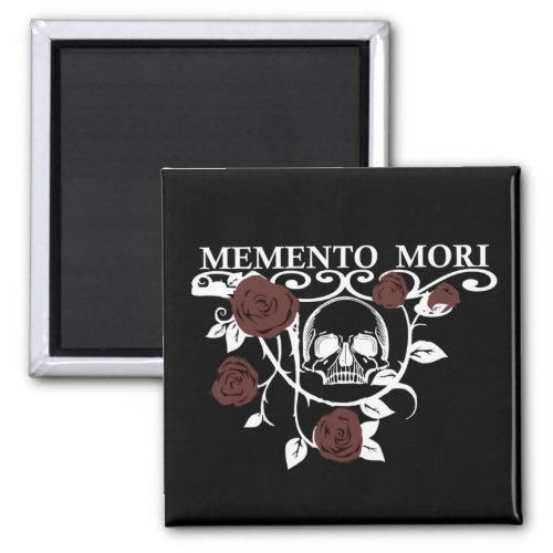 memento mori flower magnet